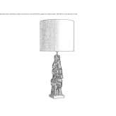Ceramic table lamp Breznice