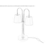 Mosiężna lampa stołowa Carumas