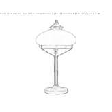 Handmade brass table lamp Anserma