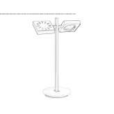 Adjustable brass LED table lamp Serinyol