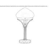 Handmade brass table lamp Neuhofen