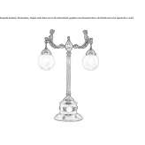 Ręcznie robiona mosiężna lampa stołowa Connell