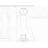 Cordless LED table lamp made of borosilicate glass Oleggio