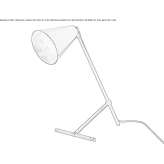 Regulowana mosiężna lampa biurkowa Samobor