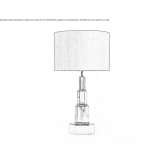 A table lamp handmade of ceramics in a modern style Sietamo