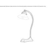Handmade brass table lamp Anserma