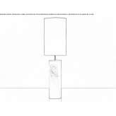 Ceramiczna lampa stołowa Torrent