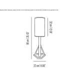 LED table lamp made of PVC Pinseque