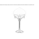 Handmade brass table lamp Libros