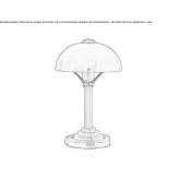 Ręcznie robiona mosiężna lampa stołowa Savinka