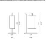 Fabric LED table lamp Grado