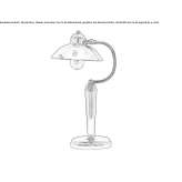 Handmade brass table lamp Savinka