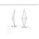 Aluminum table lamp Filey