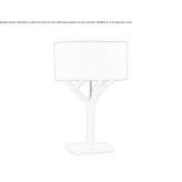 Wooden table lamp Mulwala