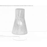 LED table lamp handmade from string Caceres