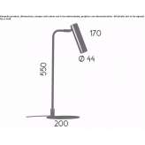 Adjustable LED table lamp Rychwal