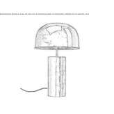 Steel table lamp Arabi