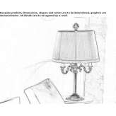 Table lamp with Swarovski® crystals Accha