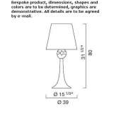 Lampa stołowa ze szkła Murano Vire