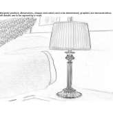 Lampa stołowa z kryształami Swarovskiego® Accha