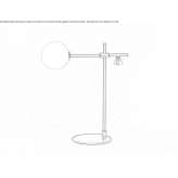 Lampa stołowa ze stałym ramieniem Akrini