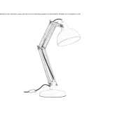 Adjustable desk lamp in steel and wood Westerlo