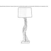 Wooden table lamp Znin