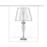 Crystal table lamp Surgut