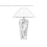 Faience table lamp Esquel