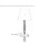 Murano glass table lamp Zabreh