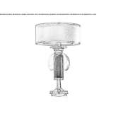Crystal table lamp Chemax