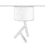 Fabric table lamp Mulwala