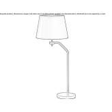 Metal table lamp Kwidzyn