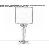 Crystal table lamp Camiers