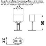 Metal table lamp Camoapa