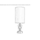 Faience table lamp Banyo