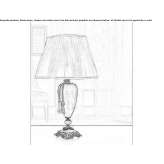 Crystal table lamp Saussay