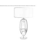 Ceramic table lamp Pesca