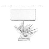 Resin table lamp Freren