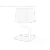 Metal table lamp with a fixed arm Geromina