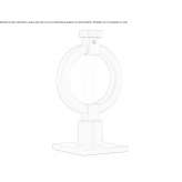 Metal LED table lamp Turt