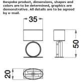 Metal table lamp Camoapa