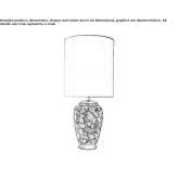 Ceramiczna lampa stołowa Luenne
