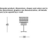 Crystal table lamp Falcone