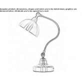 Mosiężna lampa stołowa Bethesda