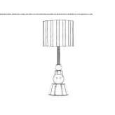 Silk table lamp Bourogne