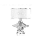 Faience table lamp Balegem