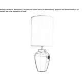 Ceramic table lamp Etton