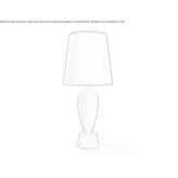 Wooden table lamp with a fixed arm Glimmen