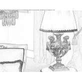 Table lamp with a fixed arm Stolpen
